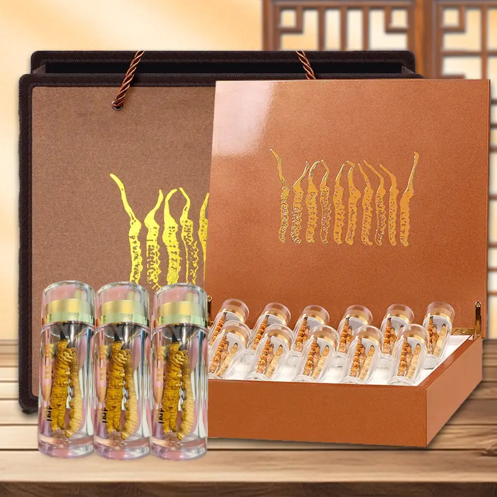 Đông Trùng Hạ Thảo Nguyên Con Hộp 20g Chất Lượng Đặc Biệt D055