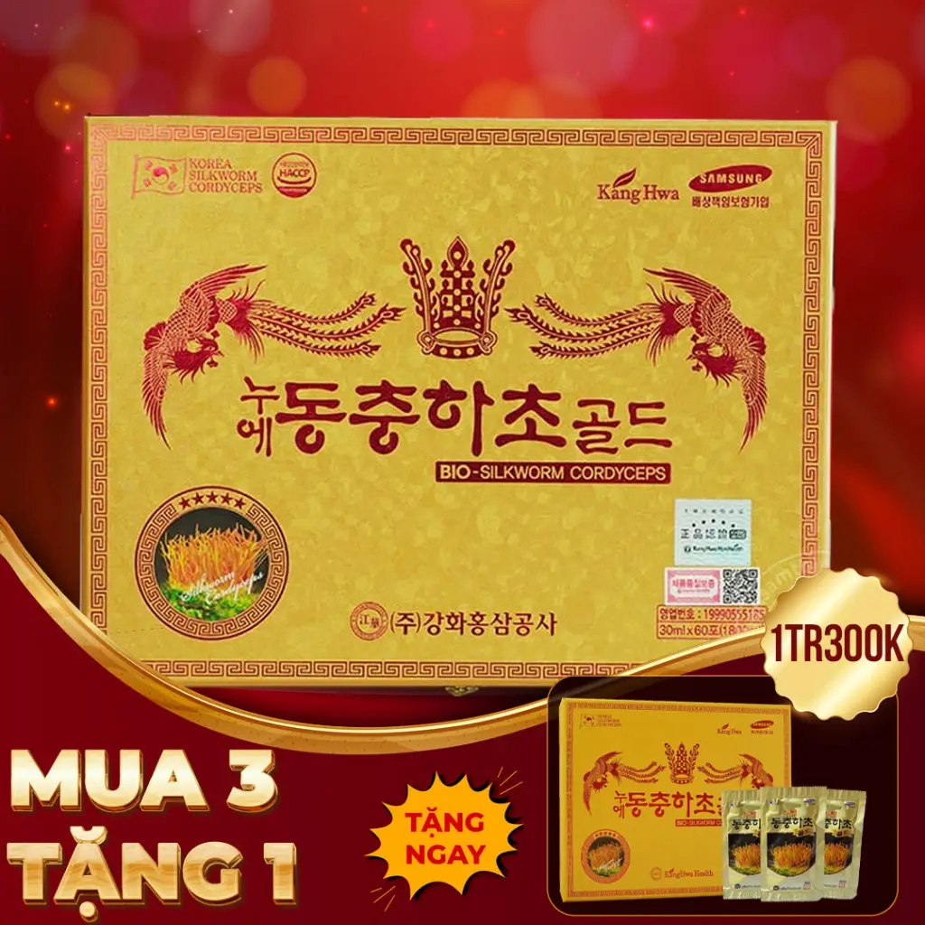 Nước Đông Trùng Hạ Thảo Hàn Quốc Cao Cấp 60 Gói D043