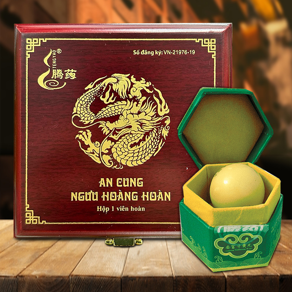An Cung Ngưu Hoàng Đông Á Hộp Gỗ 1 Viên Hoàn