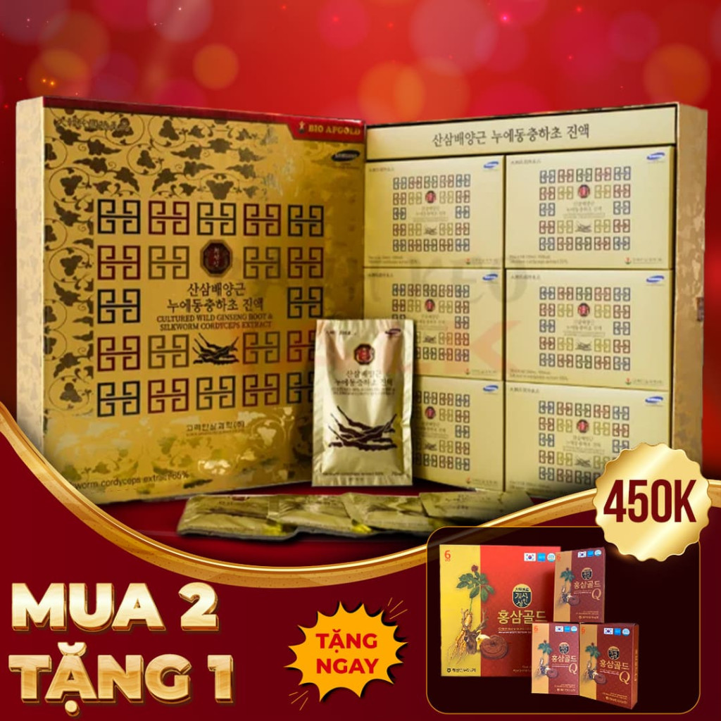 Nước Đông Trùng Hạ Thảo Sâm Núi Bio Hàn Quốc Hộp 30 Gói