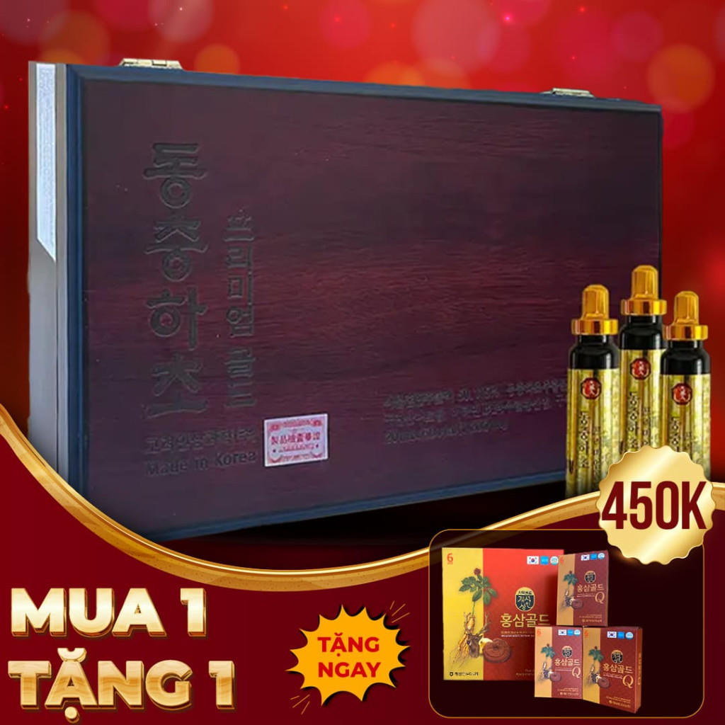 Tinh Chất Đông Trùng Hạ Thảo BIO Hàn Quốc Hộp 60 Ống