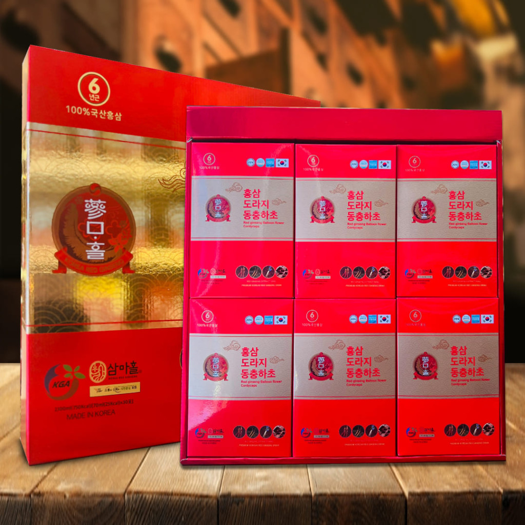 Nước Đông Trùng Hạ Thảo Hồng Sâm Cát Cánh 70ml x 30 Gói