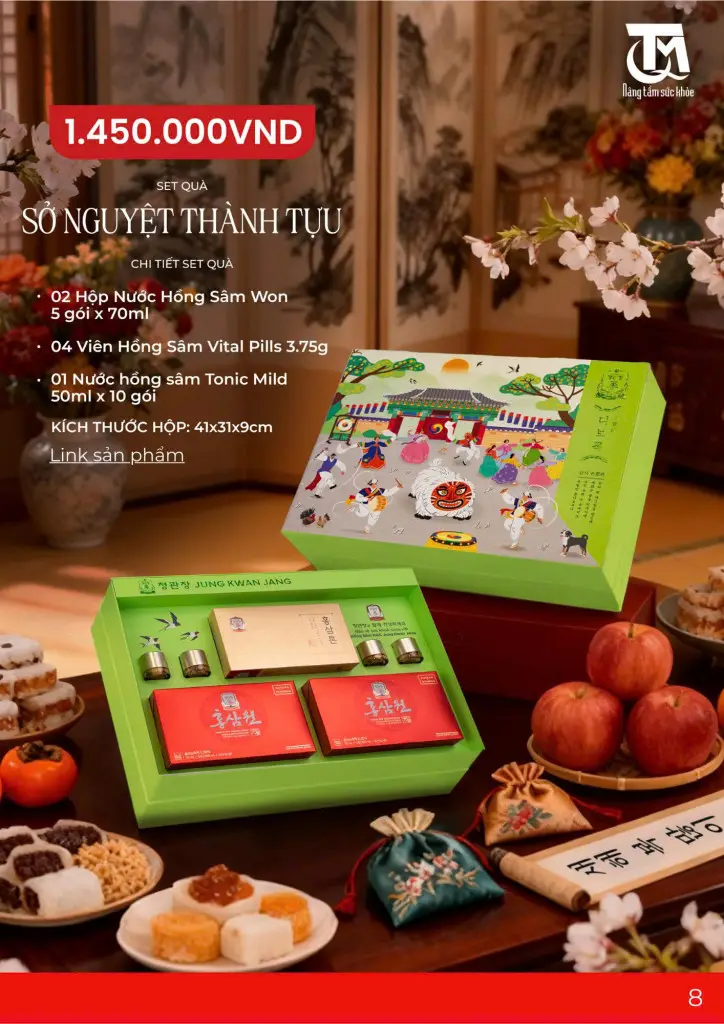 SET QUÀ TẶNG SỎ NGUYỆT THÀNH TỰU