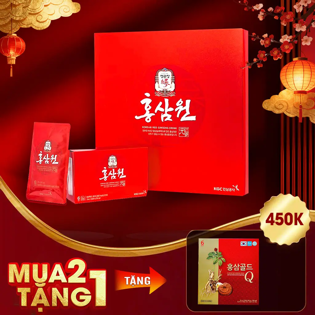 Nước Hồng Sâm Won Chính Phủ KGC Hàn Quốc Hộp 30 Gói x 70ml