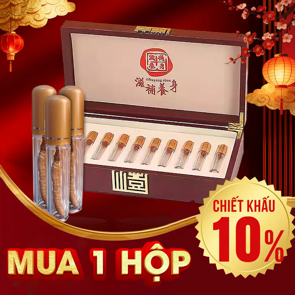 Đông Trùng Hạ Thảo Khô Nguyên Con 10g/ Hộp Vip D300-10V1